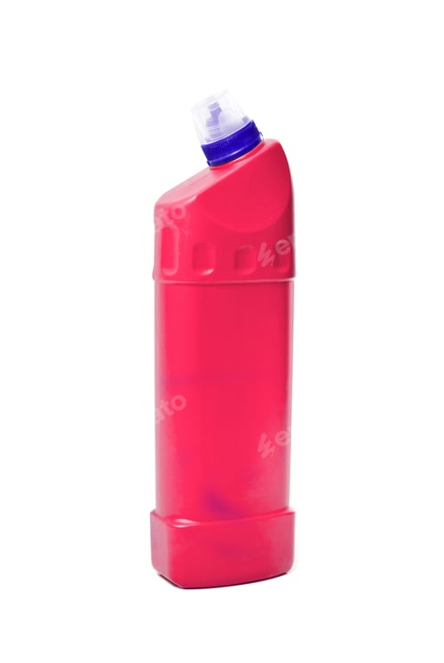 Preview: bottle of red plastic cleaner