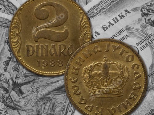 Preview: Vintage Kingdom of Yugoslavia 2 dinars coin
