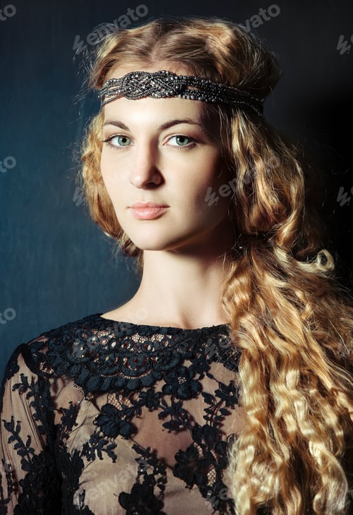 Preview: Portrait of the beautiful blond girl