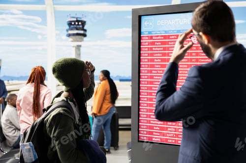 Preview: People in crisis panicking in airport terminal after all flights cancelled