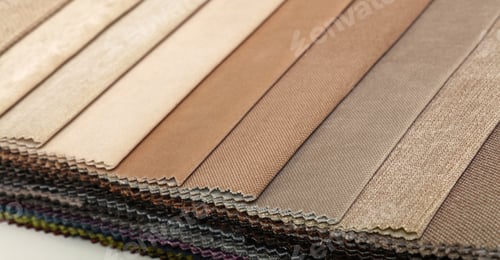 Preview: Swatch of beige and brown textile fabric