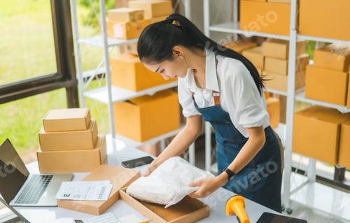 Preview: Online small business owners are packing their ordered products