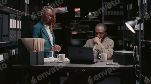Preview: African american agents reading statements reports