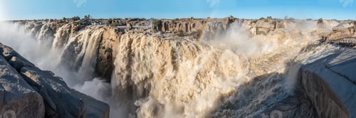 Preview: Flooded viewpoint visible at the Augrabies waterfalls