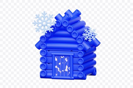 Preview: Cozy Winter Cabin With Snow