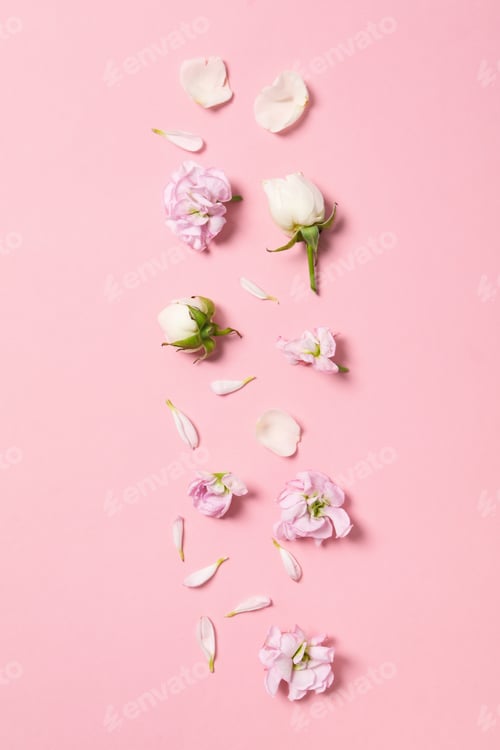 Preview: Concept of greeting, 8 march, Womans day, top view