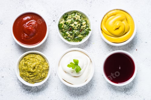 Preview: Sauce set assortment - mayonnaise, mustard, ketchup and others o