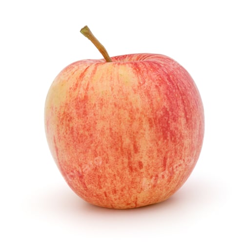 Preview: Red apple isolated on white background cutout