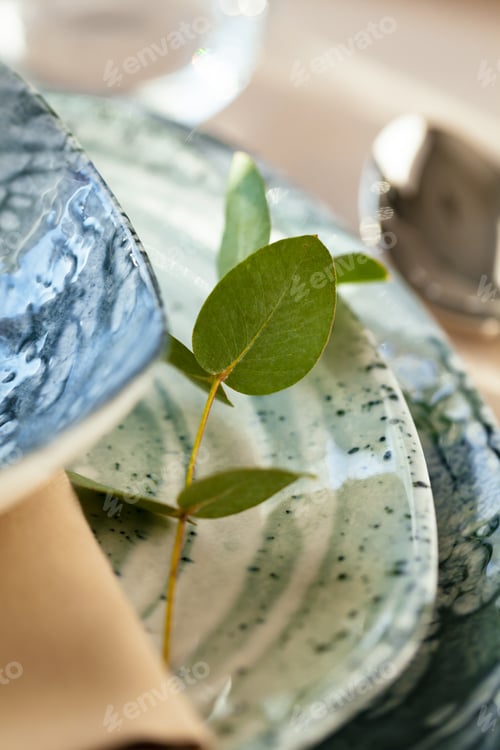 Preview: Elegant dinner table served for banquet event