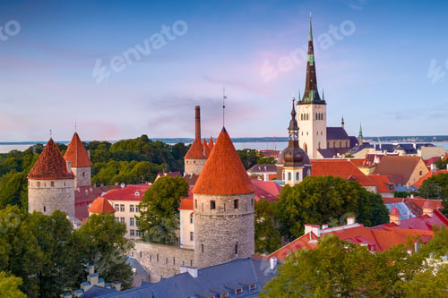 Preview: Tallinn, Estonia Historic Skyline
