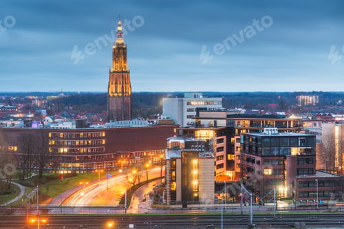 Preview: Amersfoort, Netherlands Town Skyline