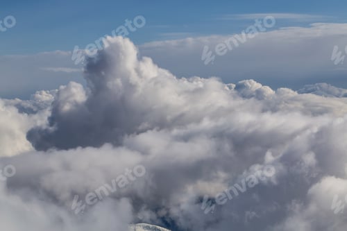 Preview: Aerial View of Cloudscape Background