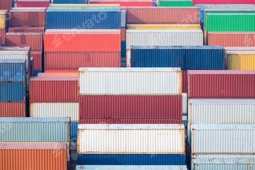 Preview: container yard in morning