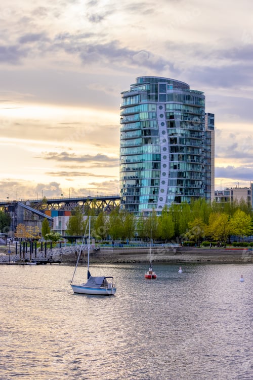 Preview: Residential Home Buildings in Downtown Vancouver, British Columbia, Canada.