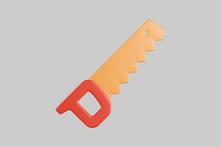 Preview: Cartoon hand saw tool