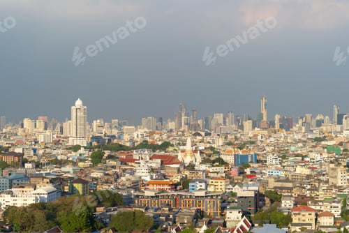 Preview: Bangkok downtown, Thailand in urban city in Asia.