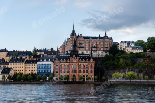 Preview: Waterfront view Ugglan quarter in Stockholm, Sweden
