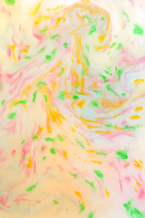 Preview: Multicolored Abstract Background, Multicolored Pattern Of Paints On Liquid, Blank For Designer