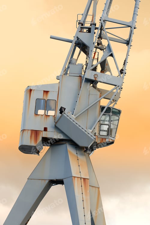 Preview: A photo of a hoisting crane