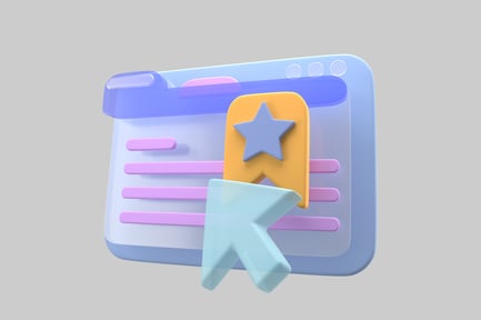 Preview: Cute webpage with star and cursor