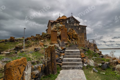 Preview: Hayravank Monastery on coast of Sevan Lake in Armenia