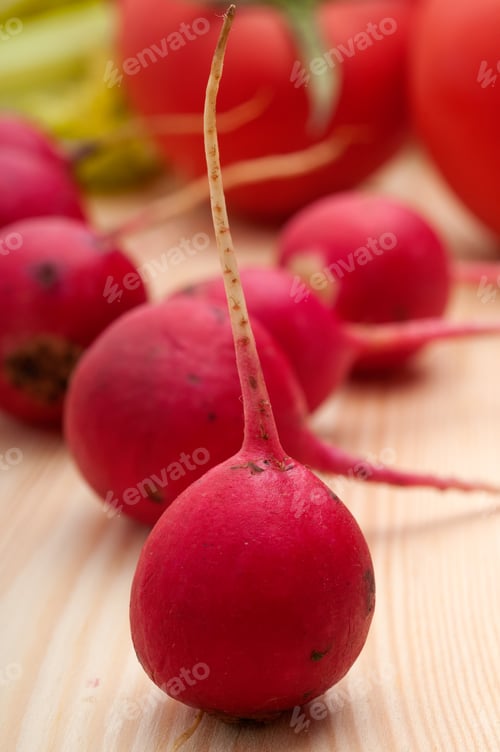 Preview: fresh raddish and vegetables