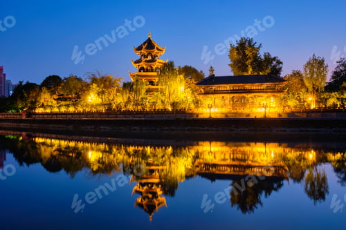 Preview: Wangjiang Pavilion in Wangjianglou park. Chengdu, Sichuan, China