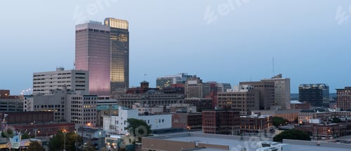Preview: Panoramic View Downtown Omaha Nebraska City Skyline