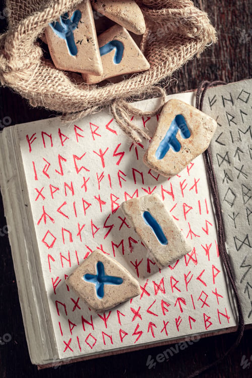 Preview: Extraordinary runic divination by stones made of Celtic language