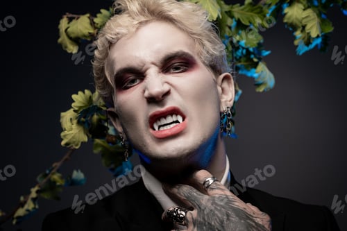 Preview: Young man showcases stunning Halloween costume in dramatic setting