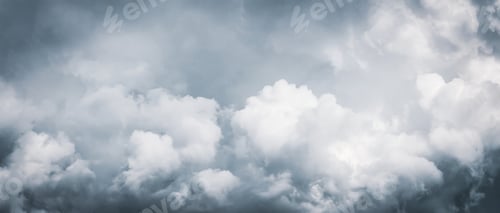 Preview: Gray clouds natural background, dramatic sky, beautiful sky, wide banner size