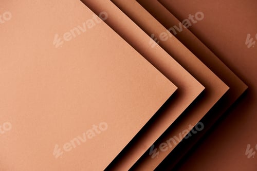 Preview: Paper sheets in brown tones background