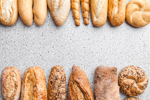Preview: Variety of delicious fresh bread and baguettes