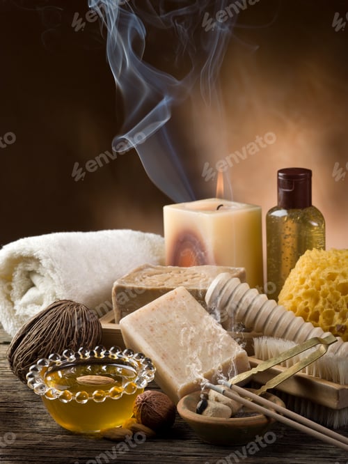 Visualização: conceito de aromaterapia e spa