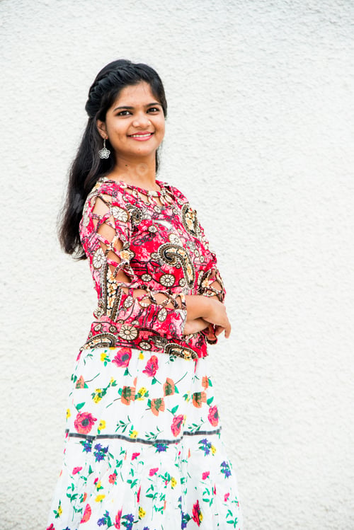 Preview: Portrait of beautiful indian smiling girl.