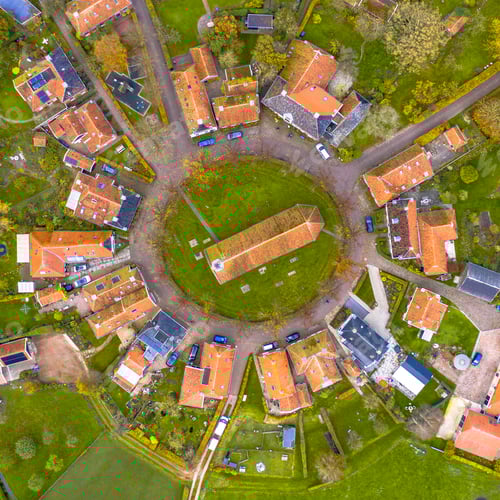 Preview: Aerial view of historic village of Niehove