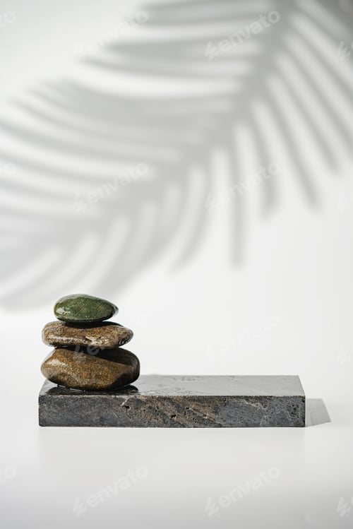 Preview: black stone podium