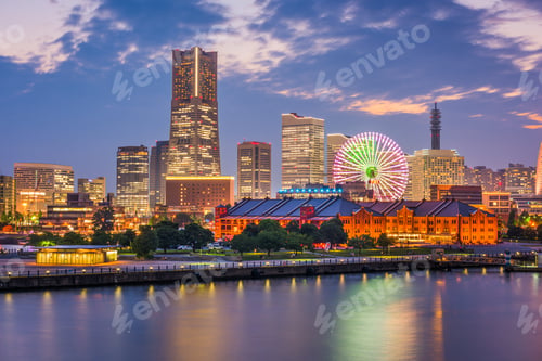 Preview: Yokohama, Japan City Skyline from the Bay