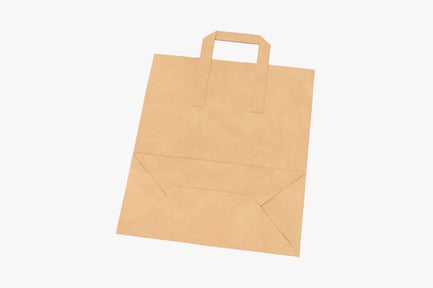 Preview: Paper Grocery Bag with Handle, Mockup