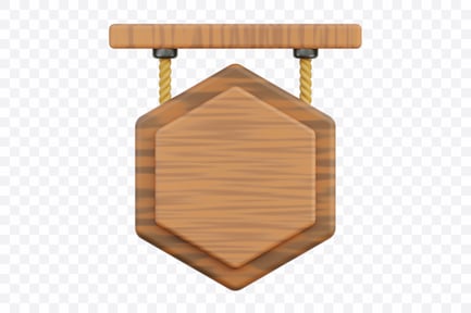 Preview: 3D Wooden Hexagon