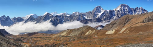 Preview: Views from Cho La pass in Everest region, Nepal