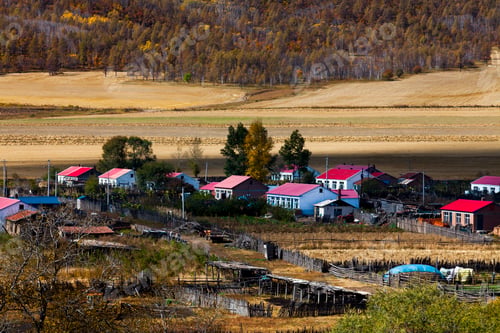 Preview: Rural scene in Inner Mongolia province,China