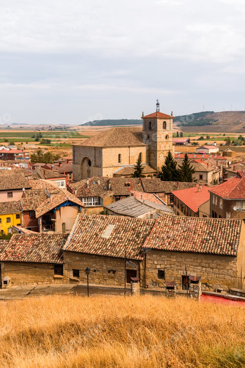 Preview: Cityscape of the town of Astudillo, Palenciain Spain