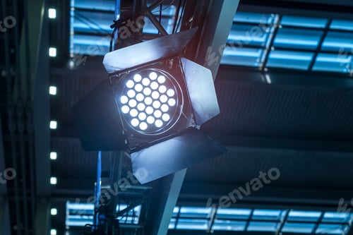 Preview: Led Light On Mall Roof.