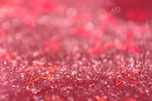 Preview: Beautiful textured red background with stars