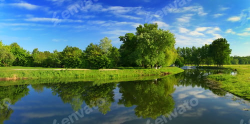 Preview: Reflection of trees in the river
