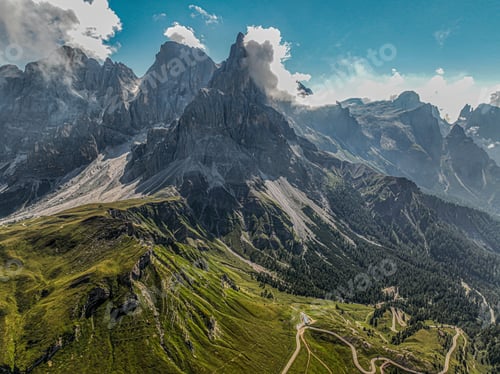 Preview: Breathtaking mountainous landscape in San Martino di Castrozza, Italy