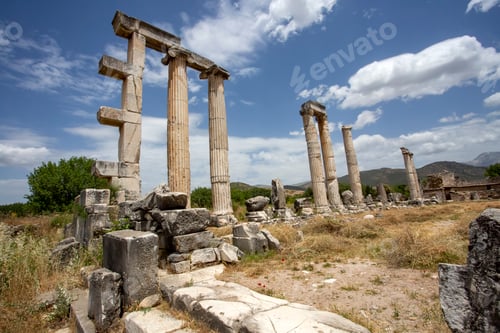 Preview: Ancient city of Aphrodisias, Aydin / Turkey. Travel concept photo.