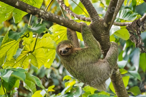 Preview: Pale-throated Sloth, Three-toed Sloth, Marino Ballena National Park, Costa Rica