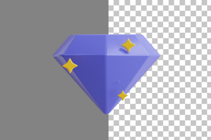 Preview: Diamond 3D Icon